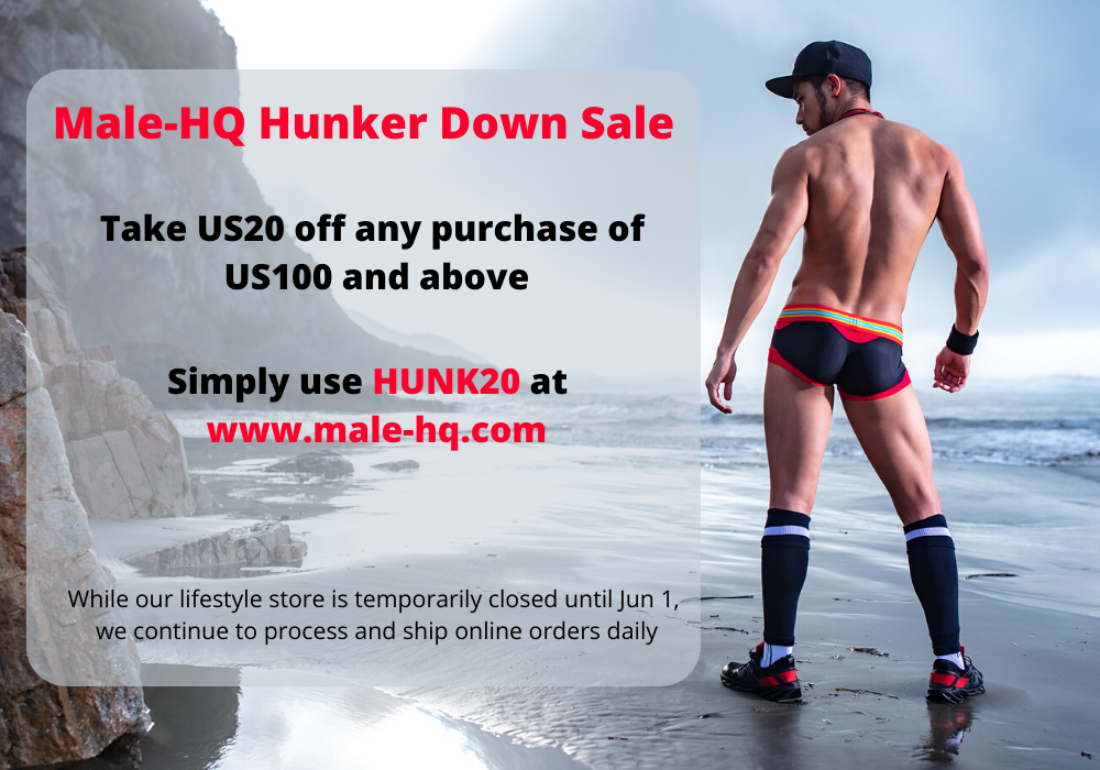 Male-HQ Hunker Down Sale